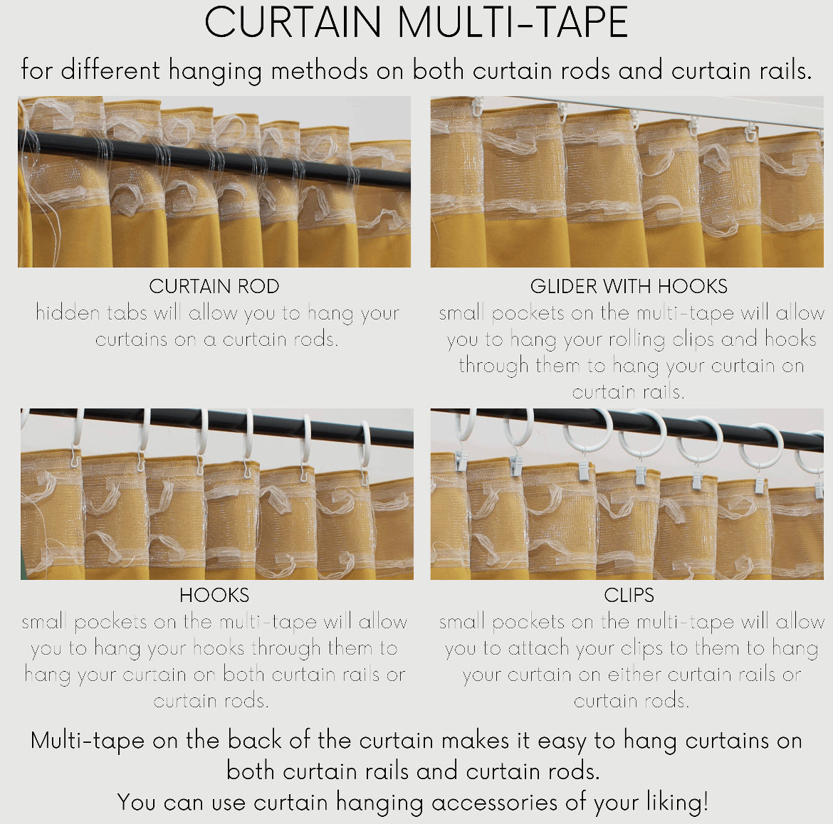 Extra Wide Velvet Curtains - Seamless