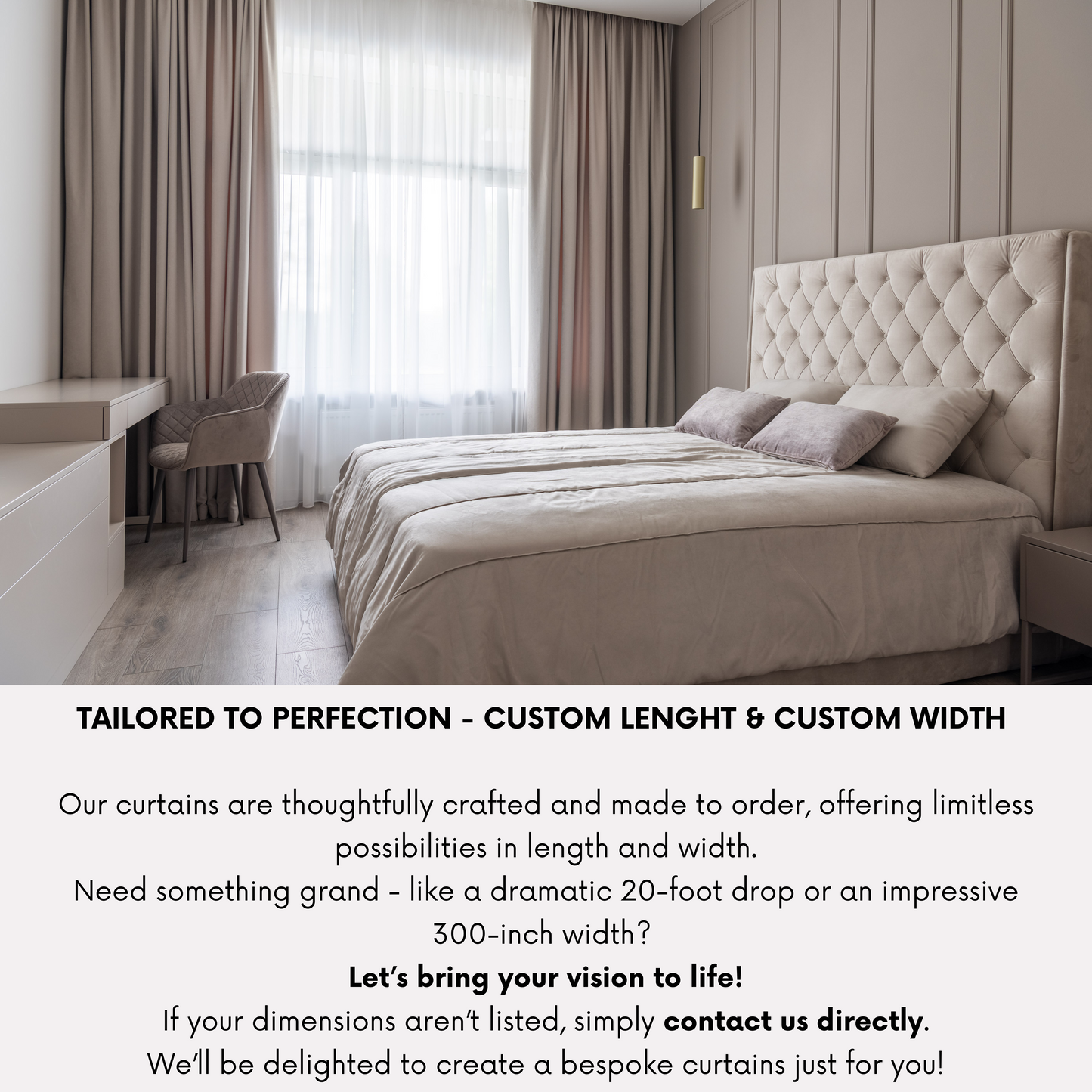 Linen Curtains - Custom Order No. 589