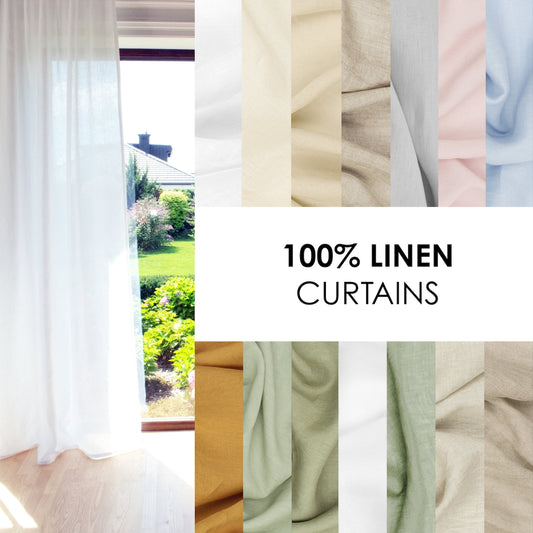 Linen Curtains - Custom Order No. 589