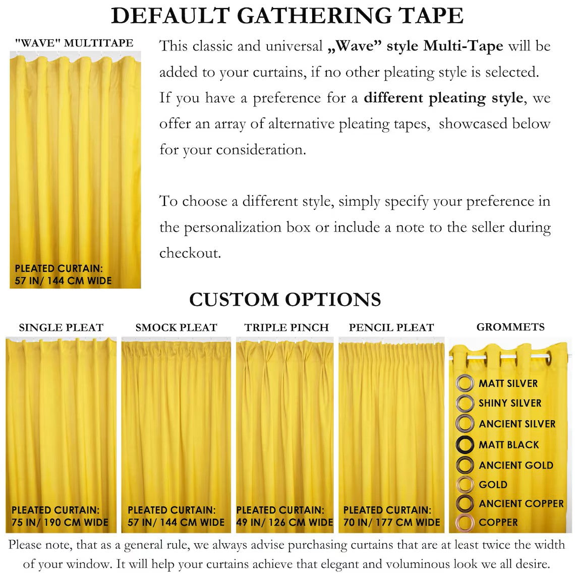 Extra Wide Velvet Curtains - Seamless