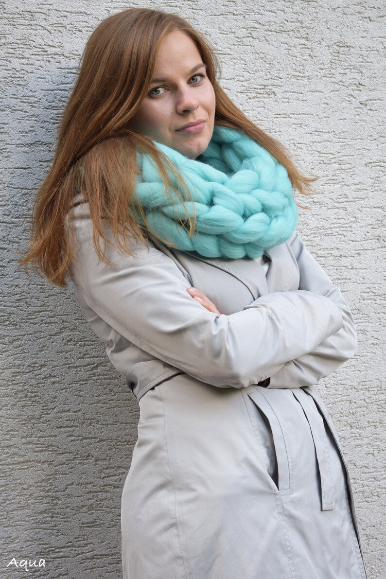 Infinity Chunky Knit Scarf
