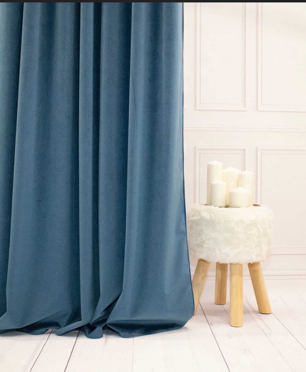 Extra Wide Velvet Curtains - Seamless