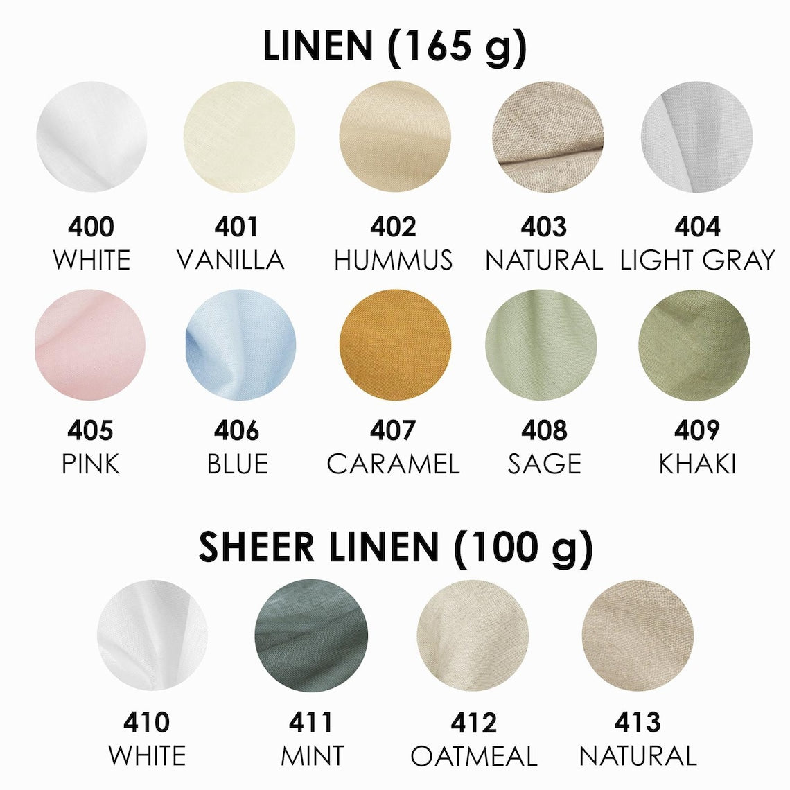 Linen Curtains - Custom Order No. 589