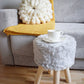 Round Chunky Knit Pillow