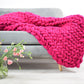 Chunky Knit Blanket - Classic Pattern