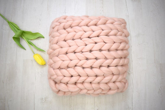 Square Chunky Knit Pillow